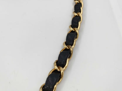 CHANEL Lambskin Matelasse Single Flap Push Lock Shoulder Bag