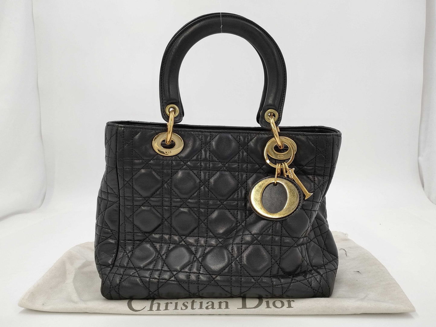 Dior Lady Dior Lambskin Handbag