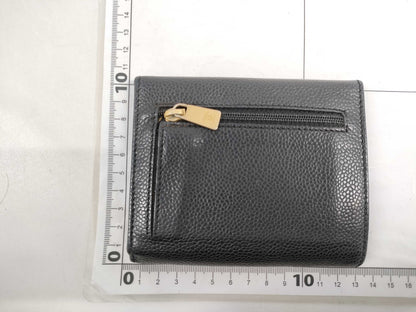 CHANEL Caviar Skin Coco Mark Bifold Wallet
