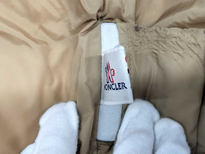 MONCLER Gazelle Down Coat, Beige, Cuff Stains, etc.