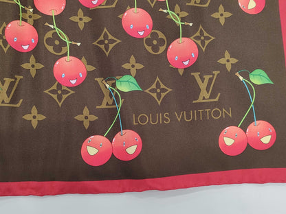 LOUIS VUITTON Monogram Cherry Scarf Scarf