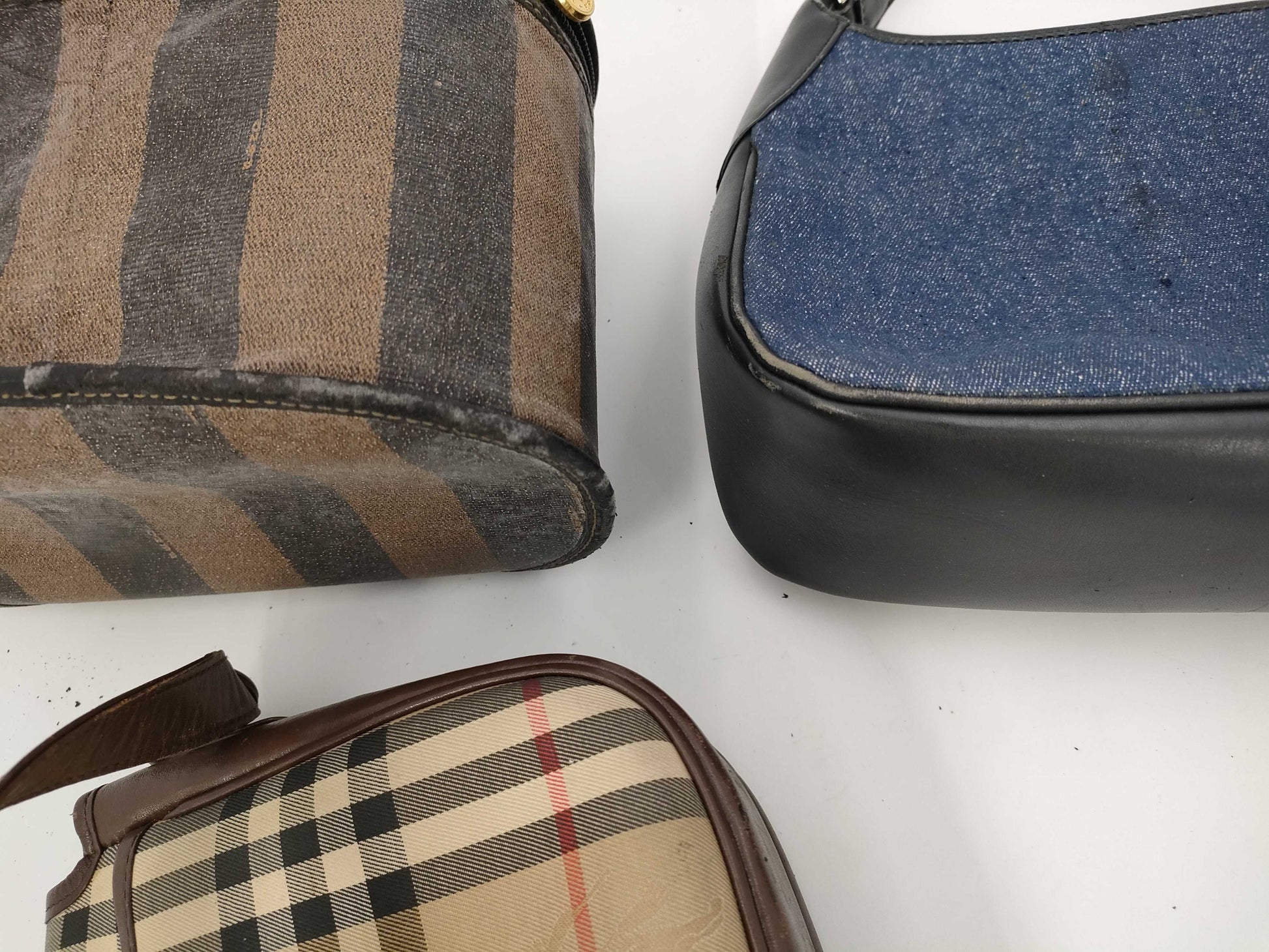 Burberry/Fendi/Leonard 3-piece bag set