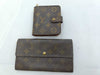 LOUIS VUITTON Monogram Portefeuille Sarah M61734 with Velcro mark/Compact Zip M61667 Wallet