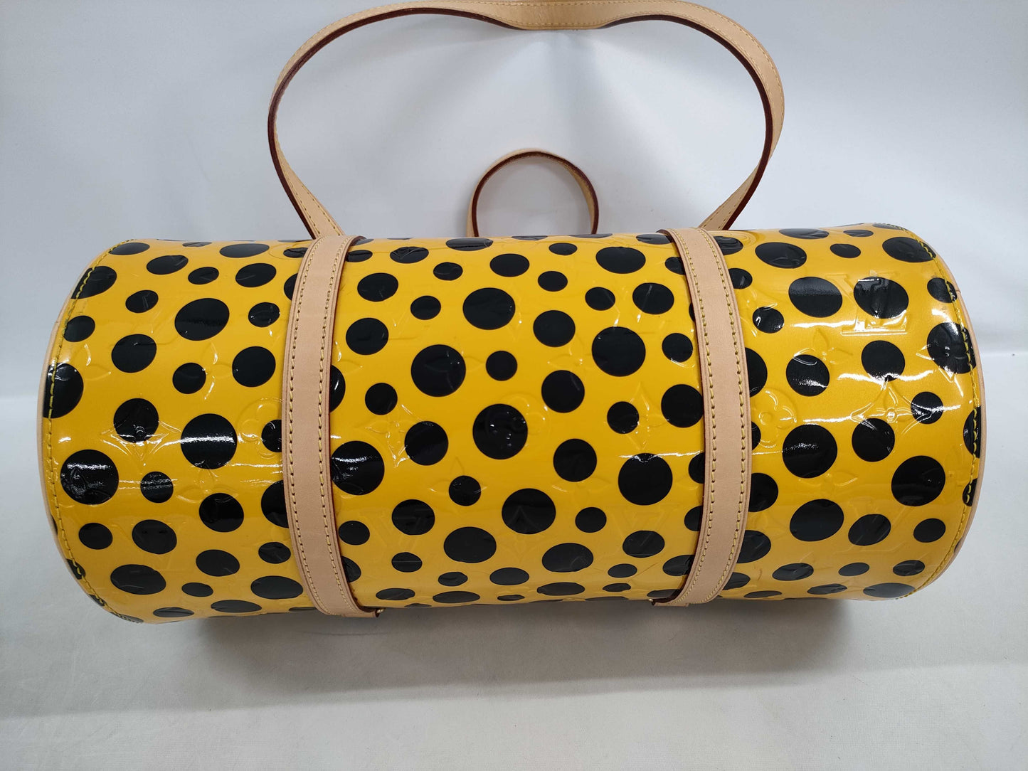 LOUIS VUITTON M91424 Yayoi Kusama Papillon Pumpkin Dot Tote Bag