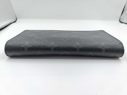 LOUIS VUITTON Monogram Eclipse Portefeuille Brazza Wallet