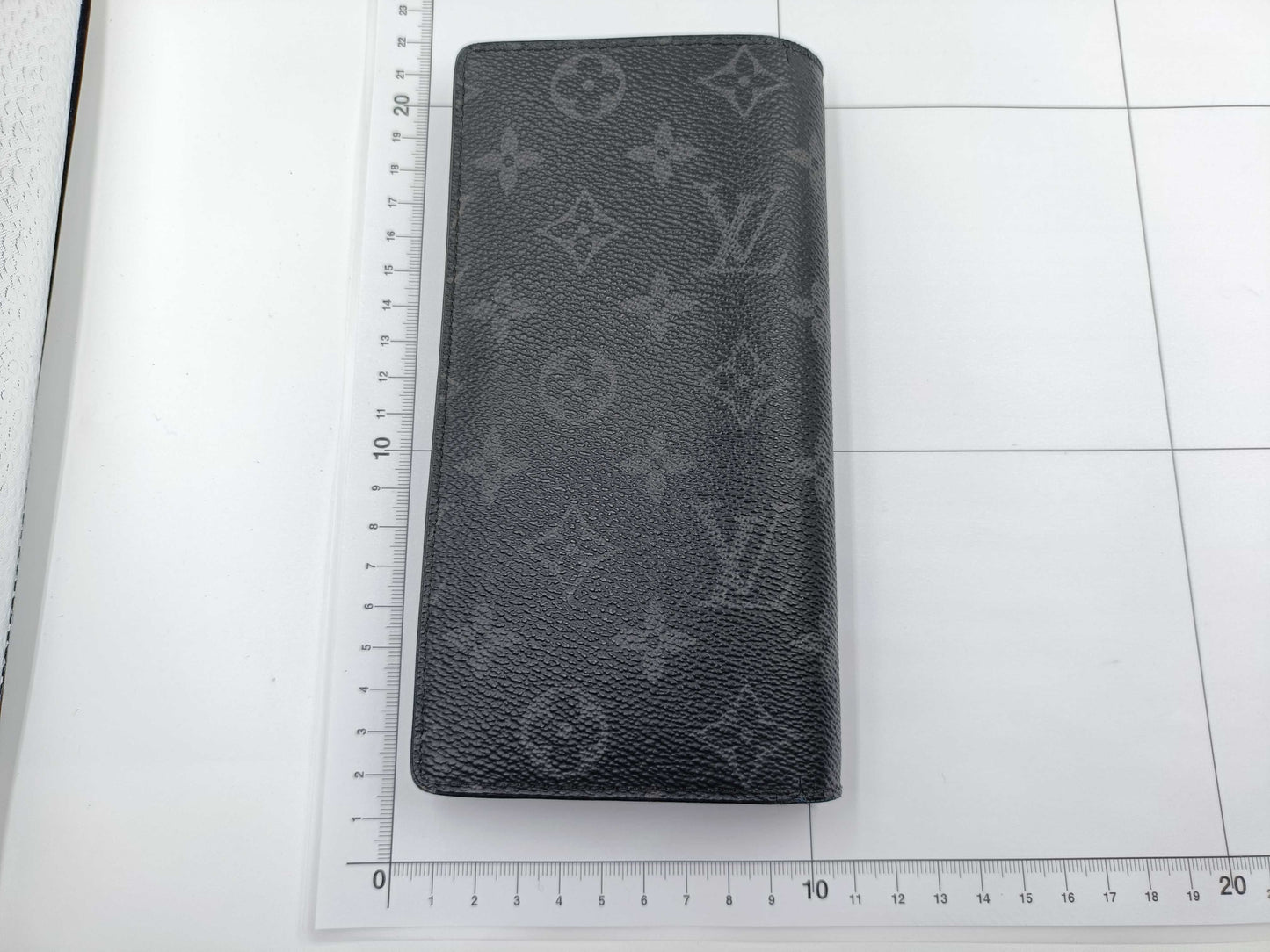 LOUIS VUITTON Monogram Eclipse Portefeuille Brazza Wallet