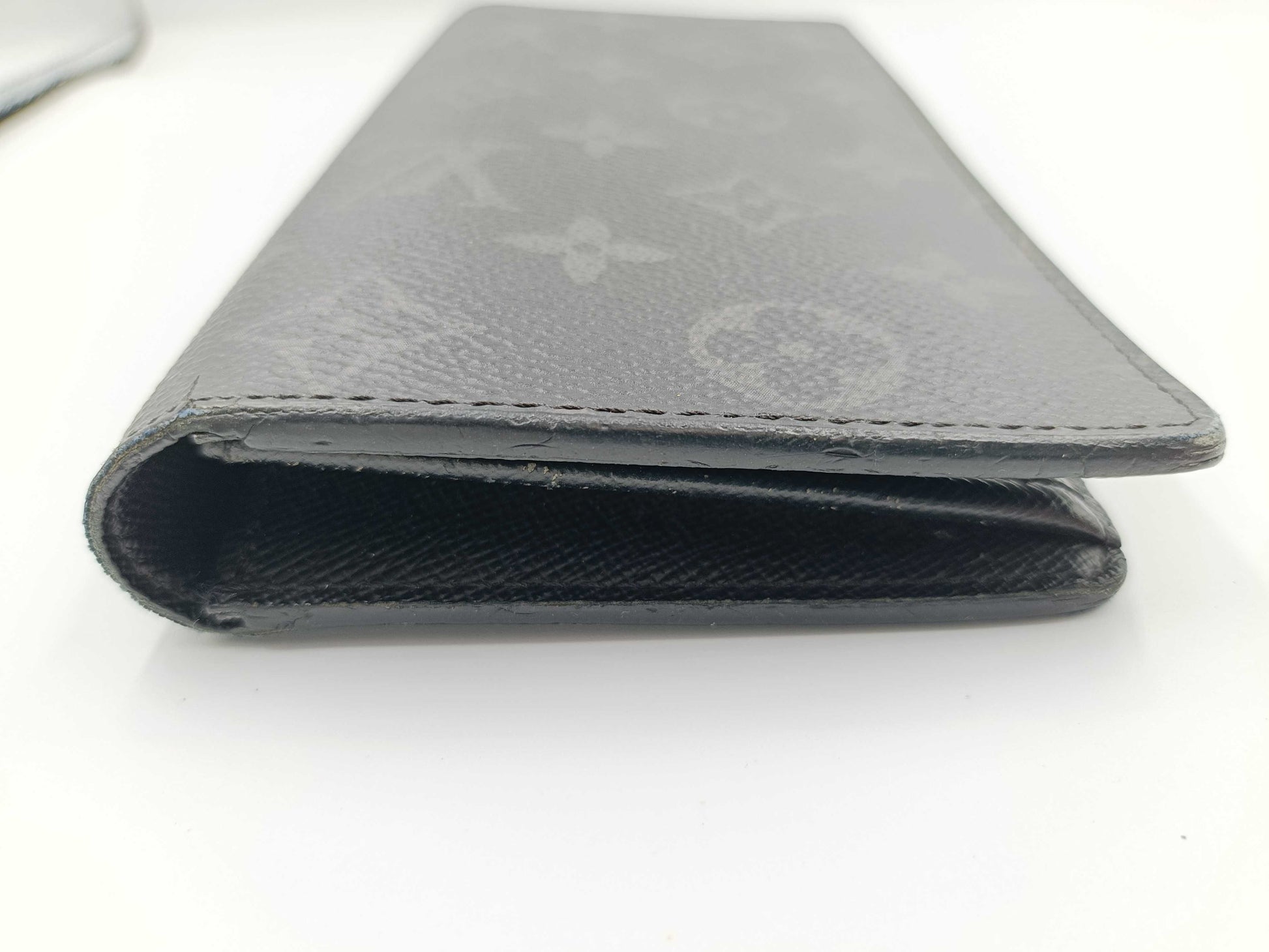 LOUIS VUITTON Monogram Eclipse Portefeuille Brazza Wallet