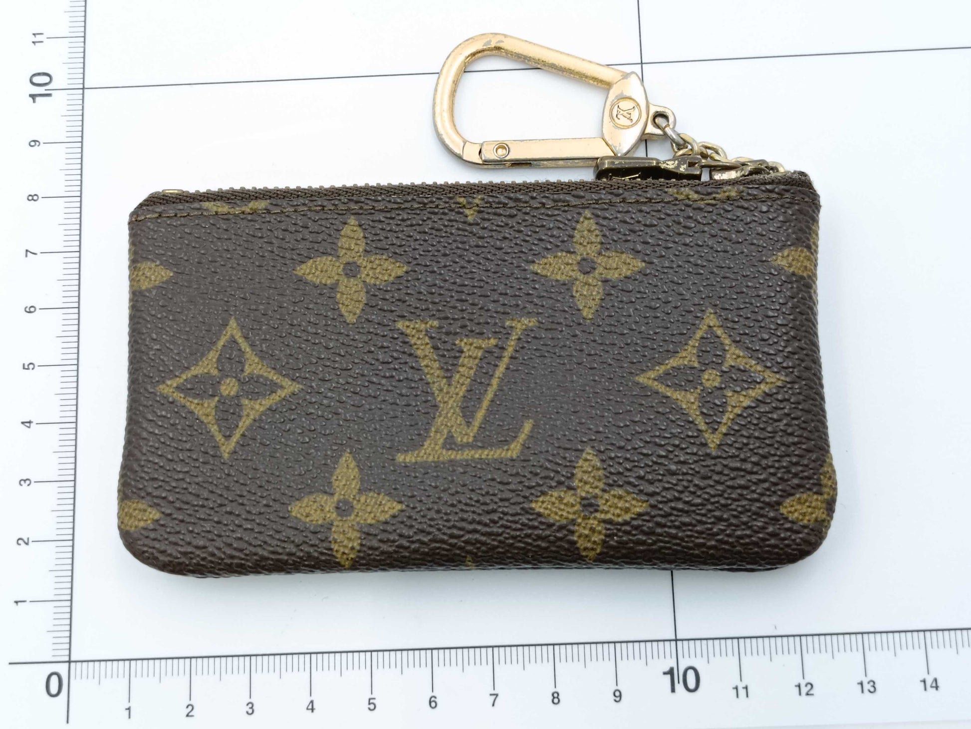 LOUIS VUITTON Monogram M62650 Pochette Cle Coin Case