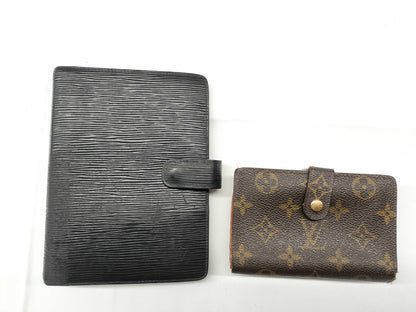 LOUIS VUITTON Monogram Viennois/Epi Agenda MM Louis Vuitton Accessory Junk 2-Piece Notebook Cover