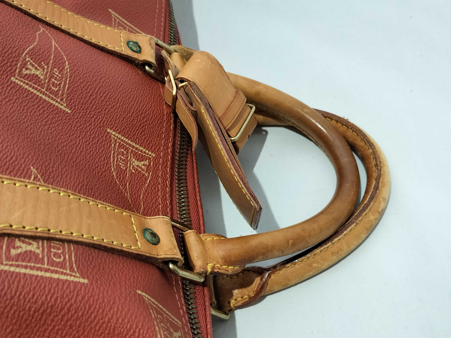 LOUIS VUITTON Louis Vuitton Cup M80020 Kabul Abogany Boston Bag