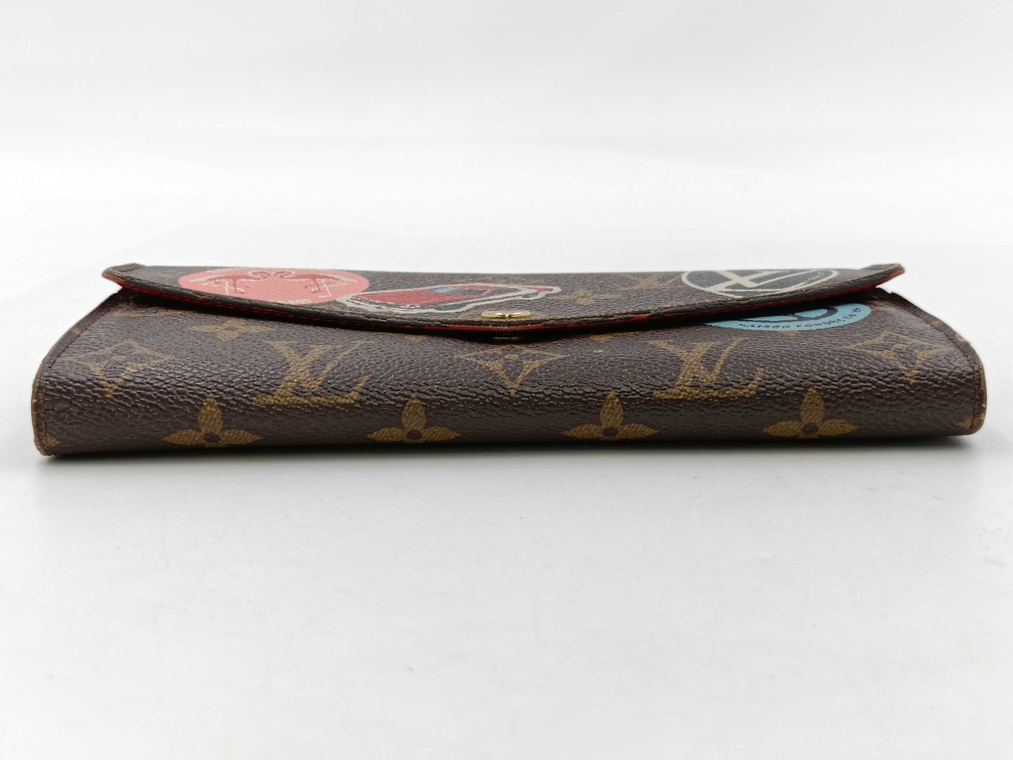 LOUIS VUITTON Monogram World Tour Portefeuille Sarah Wallet with Initials