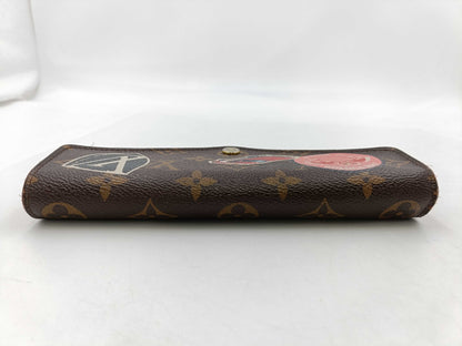 LOUIS VUITTON Monogram World Tour Portefeuille Sarah Wallet with Initials