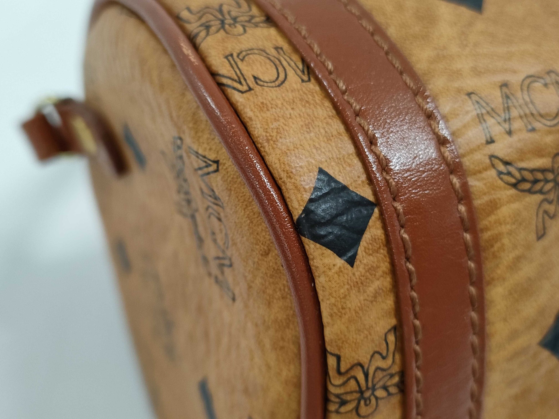 MCM Cylindrical Shoulder Bag