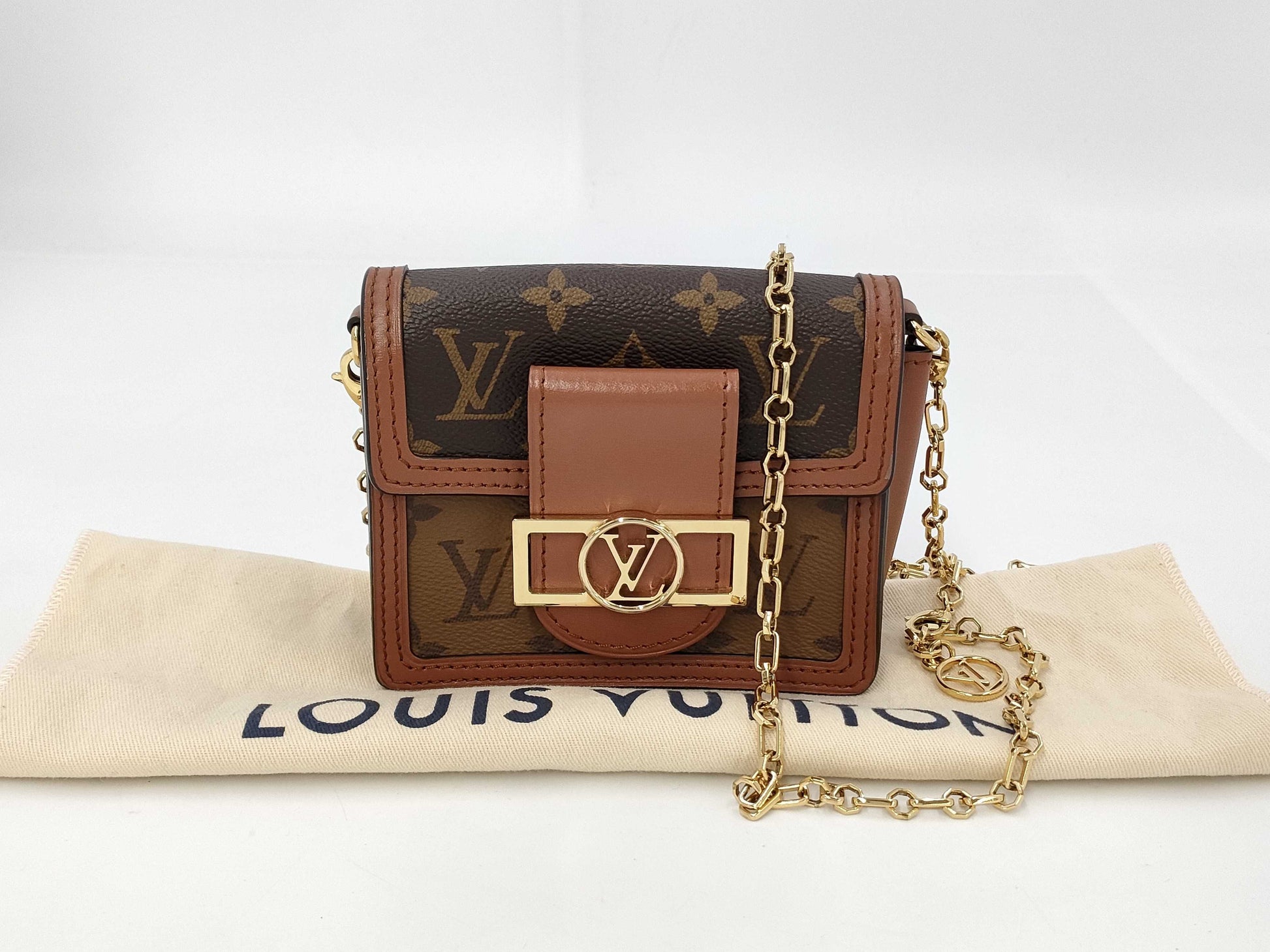LOUIS VUITTON Monogram Reverse M82749 Pico Dauphine Shoulder Bag