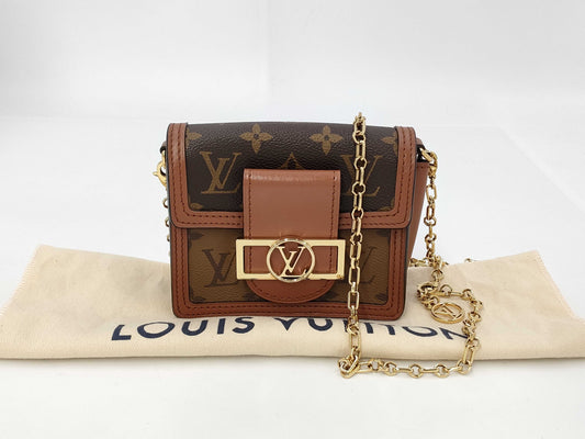 LOUIS VUITTON Monogram Reverse M82749 Pico Dauphine Shoulder Bag