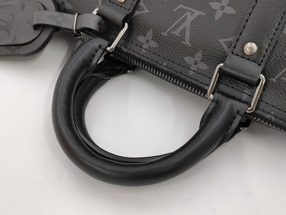 LOUIS VUITTON Monogram Eclipse Keepall Bandouliere 35 M46655 RFID Shoulder Bag