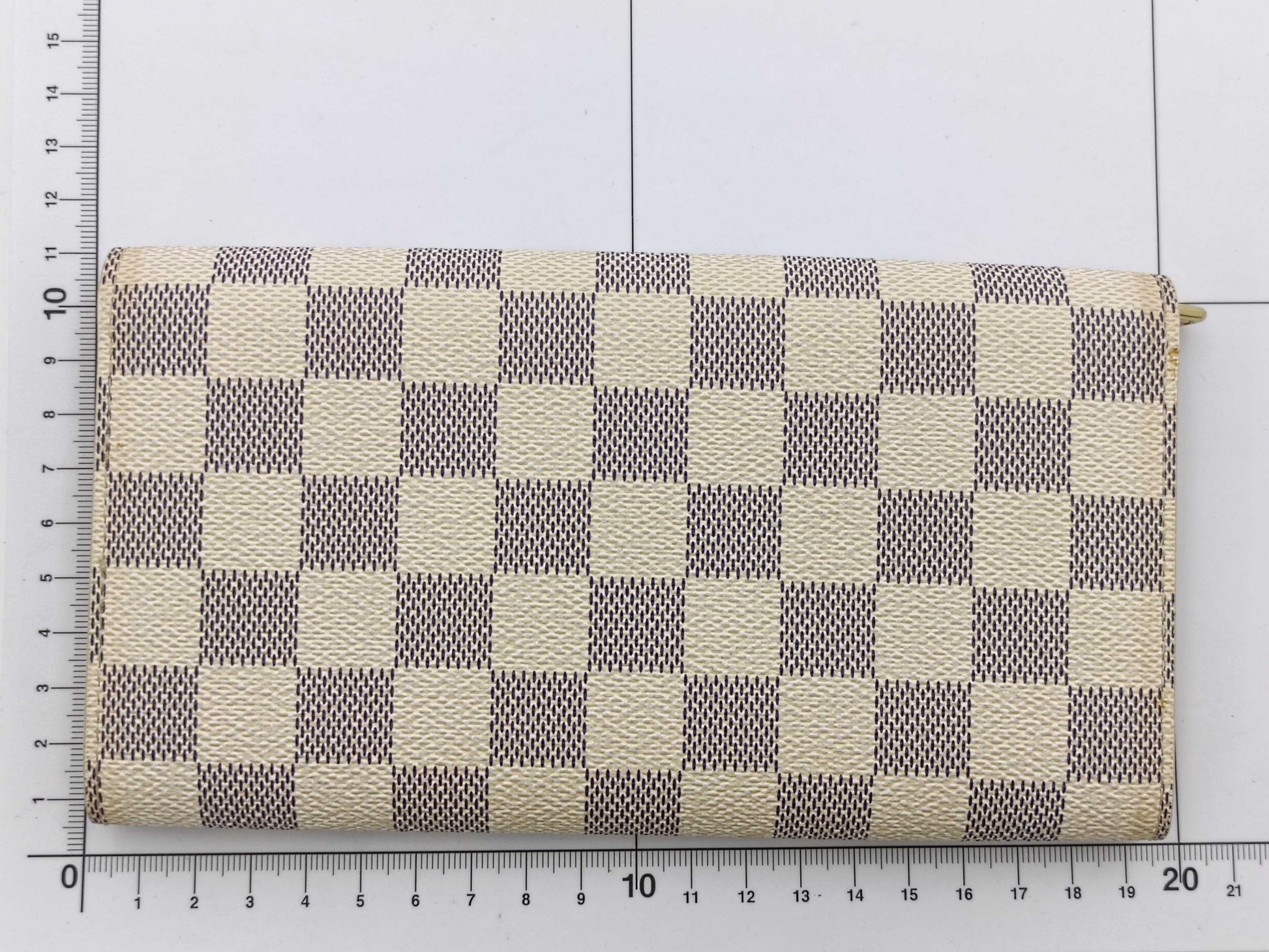 LOUIS VUITTON Damier Azur Portefeuille Sarah Wallet