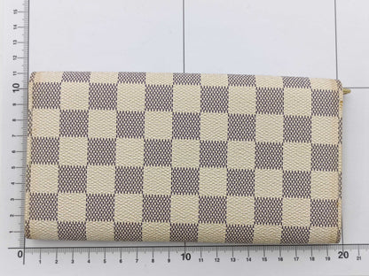 LOUIS VUITTON Damier Azur Portefeuille Sarah Wallet