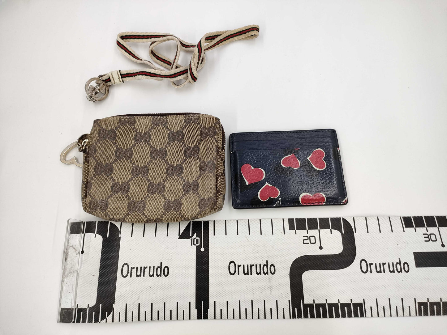 GUCCI Accessory Case Card Case with Neck Strap 3-Piece Set Card Case, Pass Case, Business Card Case