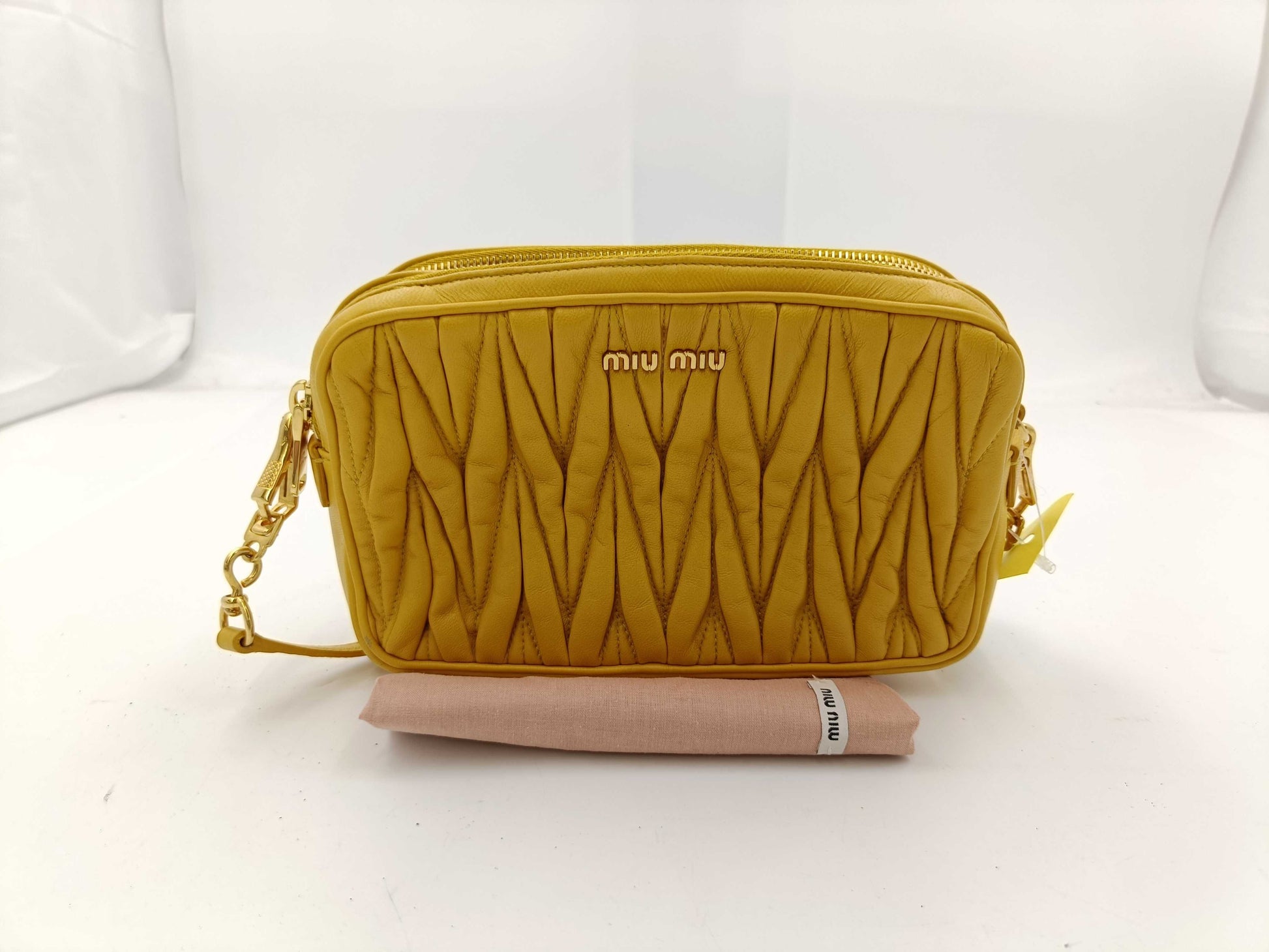 Miu Miu Yellow Shoulder Bag