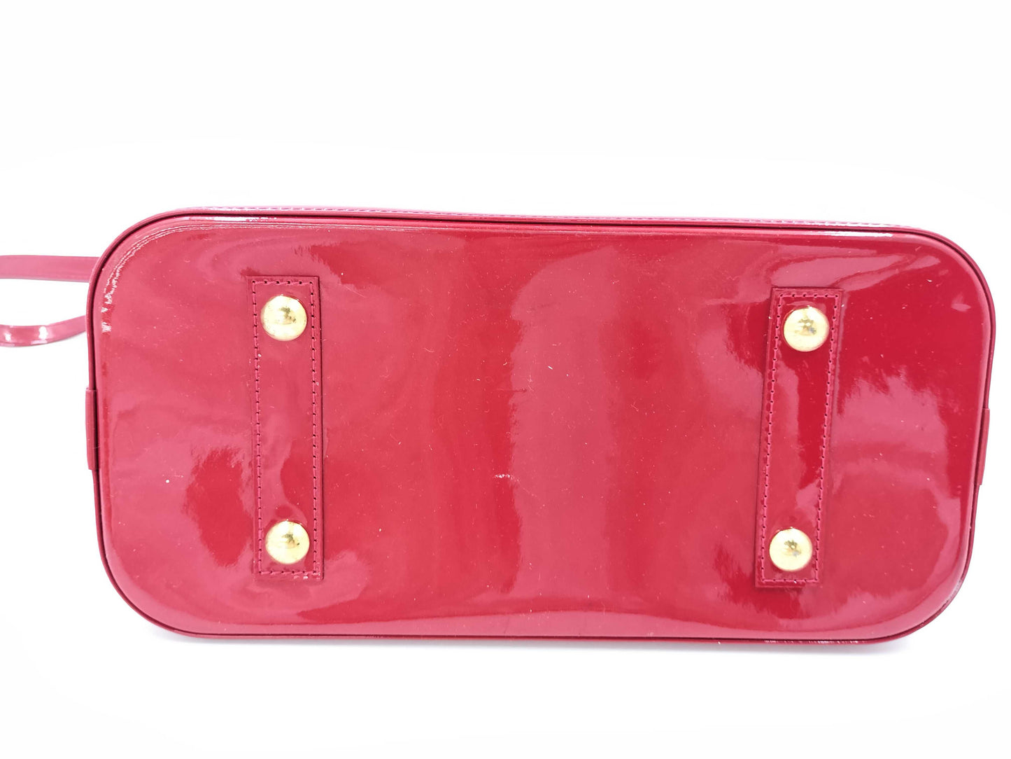 LOUIS VUITTON Vernis M90096 Alma PM Pomme d'Amour Handbag