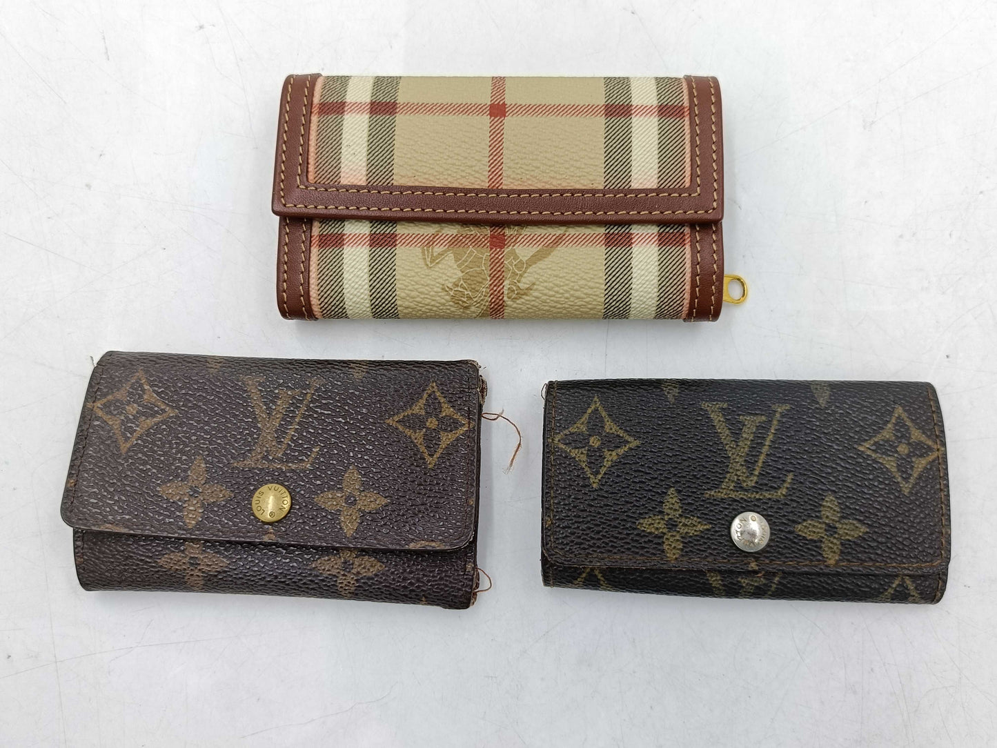 LOUIS VUITTON Multicle/Beautiful Burberry/Key Case Set Wallet