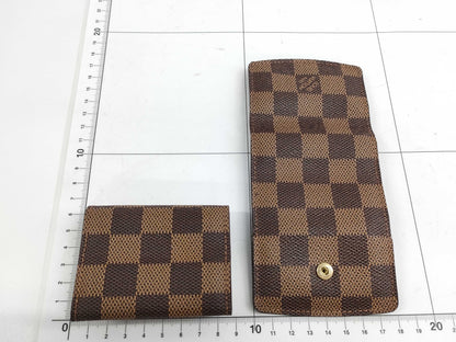 LOUIS VUITTON Damier Cufflink Case *3 Other Accessories