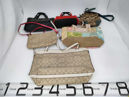 COACH Signature Shoulder Bag and 6 other bags