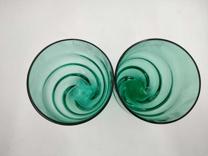 LOUIS VUITTON Twist Glass Emerald Pair Cups