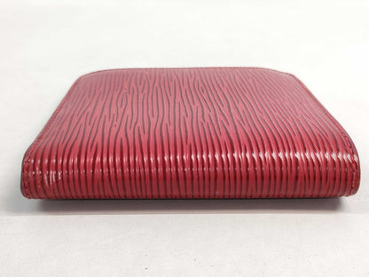 LOUIS VUITTON Epi folding wallet red