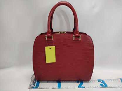 LOUIS VUITTON Epi Pont Neuf PM Red Handbag