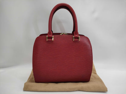 LOUIS VUITTON Epi Pont Neuf PM Red Handbag