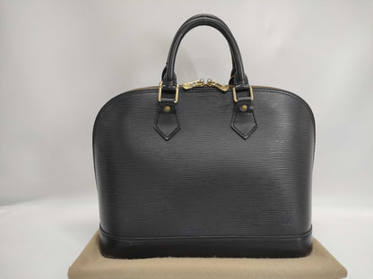 LOUIS VUITTON Epi Alma PM Noir Handbag
