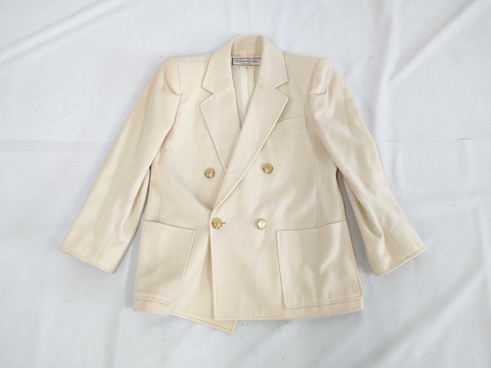 Yves Saint Laurent Jacket Gold Button Jacket