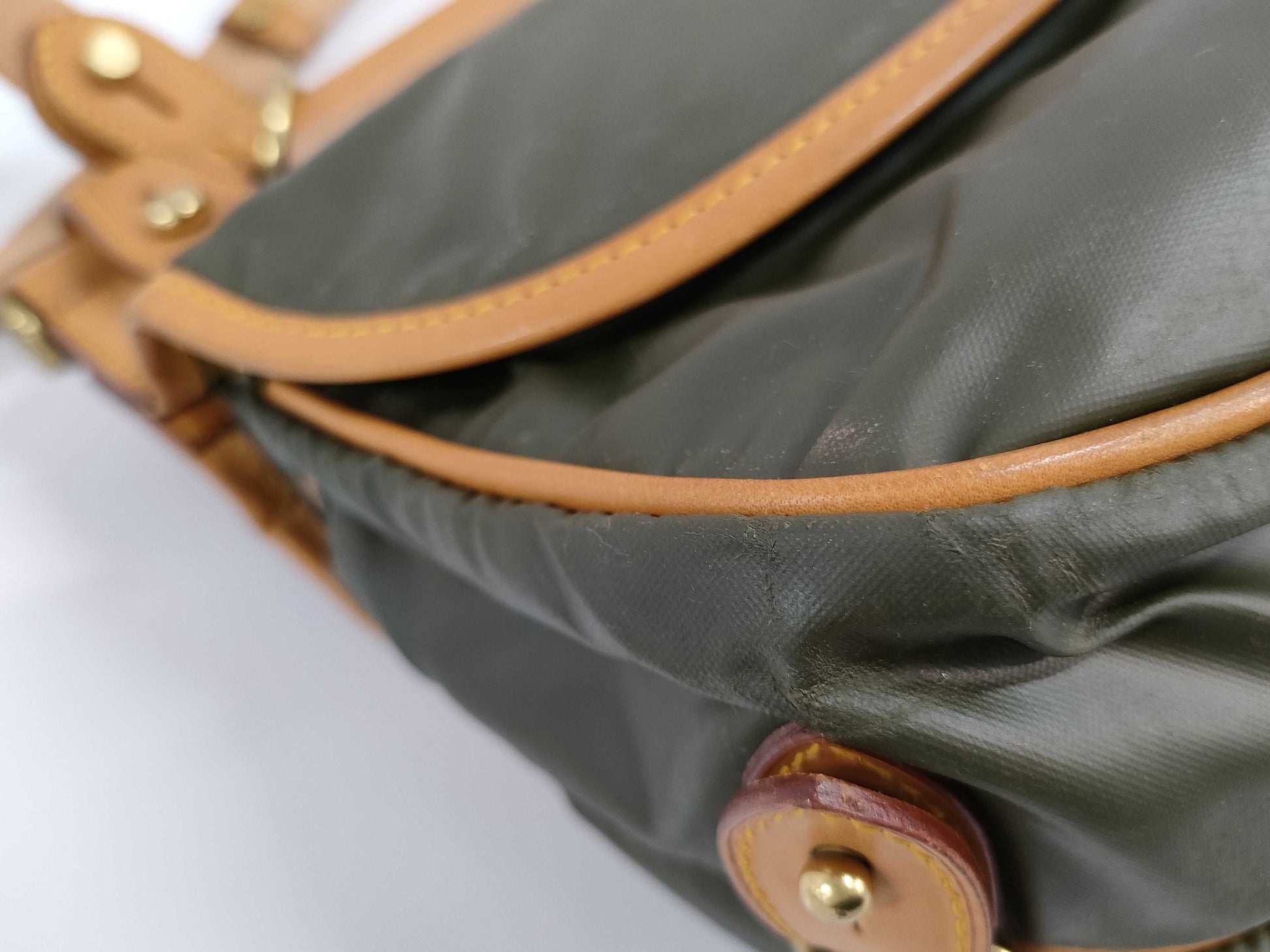 HUNTING WORLD Messenger Nylon Leather Shoulder Bag