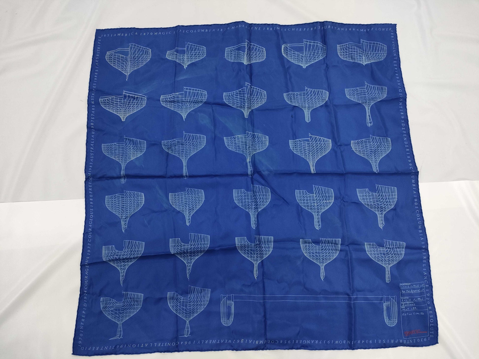 LOUIS VUITTON Vuitton Cup Scarf Scarf