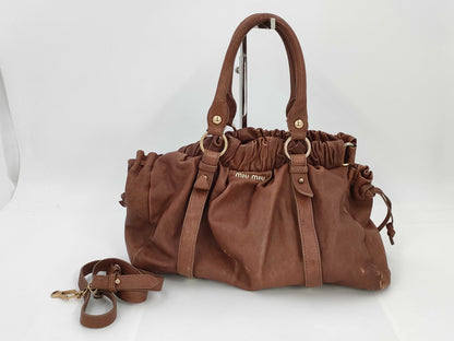 Miu Miu Vitello Luxe Handbag