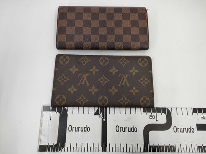 LOUIS VUITTON Damier Portefeuille Sarah/Monogram Billfold Wallet
