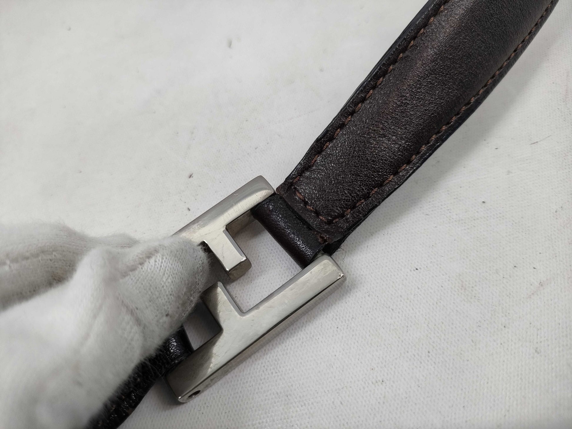 FENDI Zucca pattern one-shoulder V-neck handbag