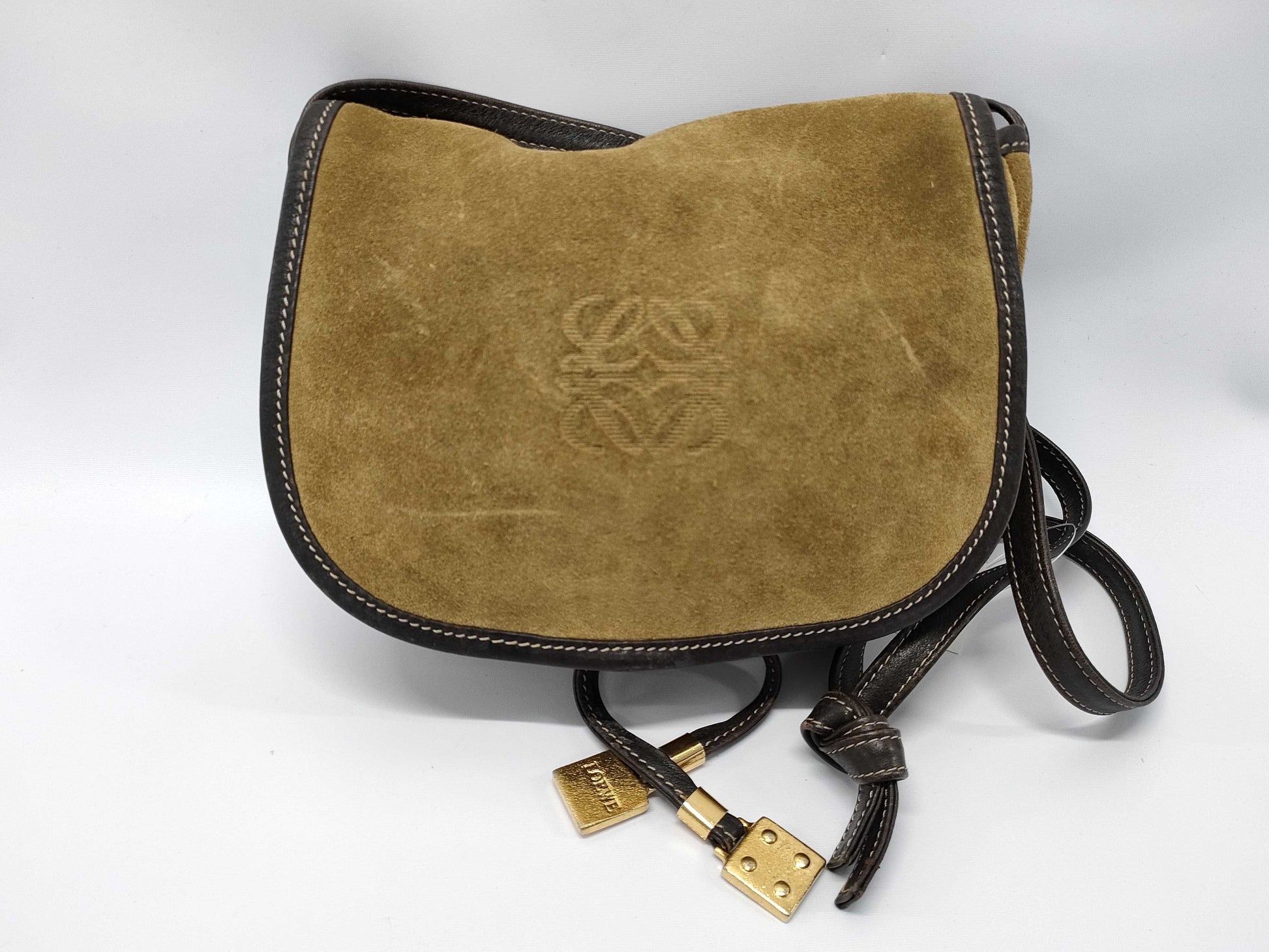 LOEWE Suede Shoulder Bag
