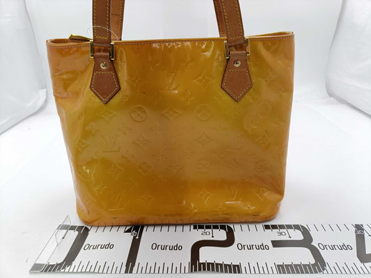 LOUIS VUITTON Vernis Houston Yellow Tote Bag
