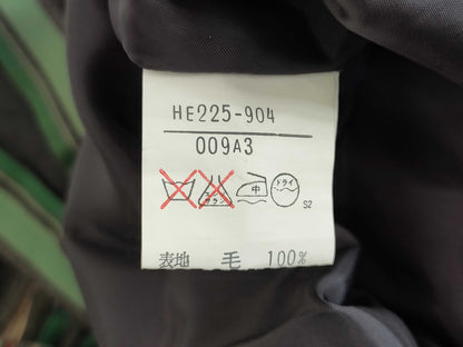 Yves Saint Laurent Skirt 100% Wool Multi Stripe Skirt