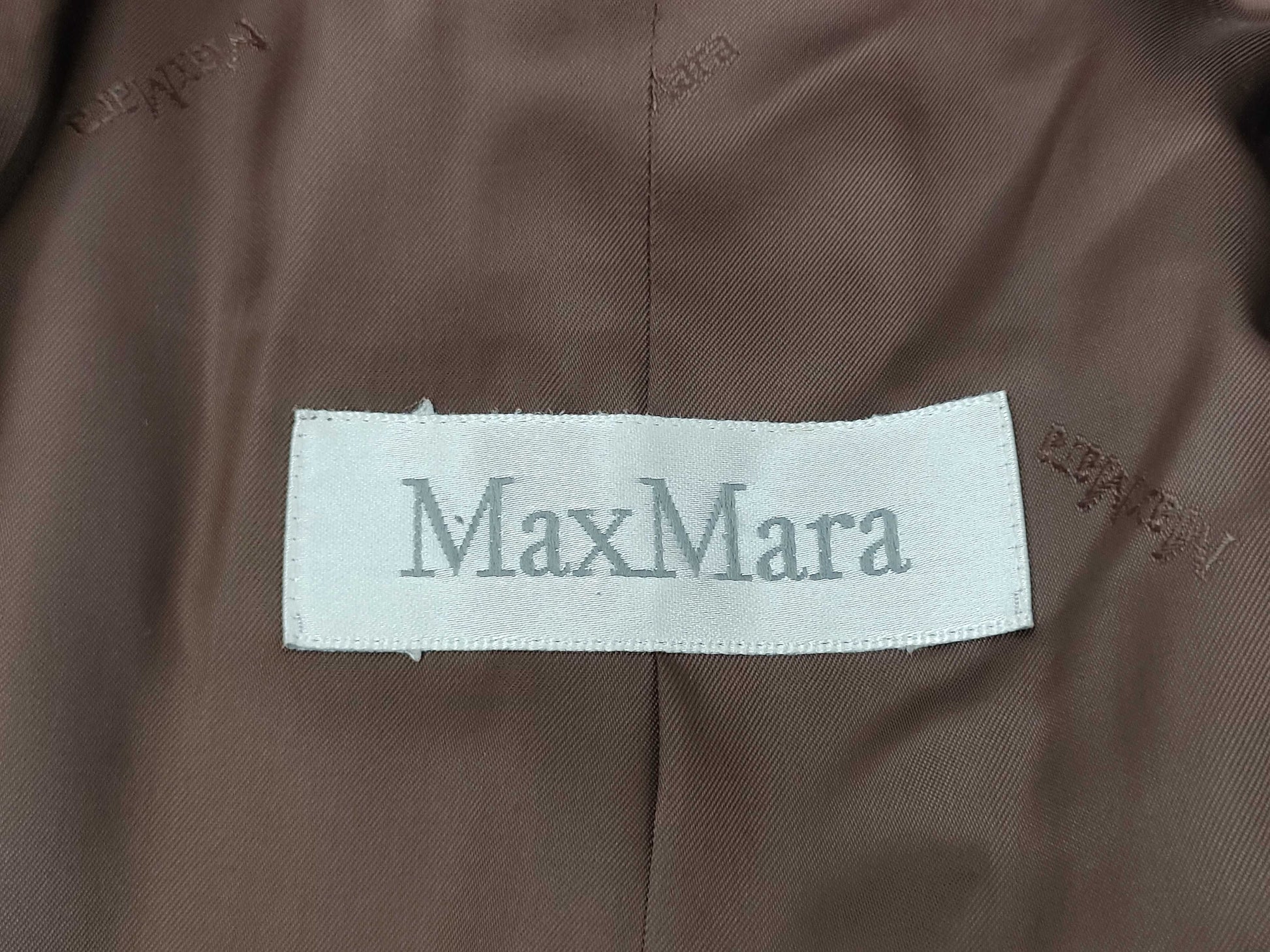 MaxMara Cashmere Blend Wool Coat