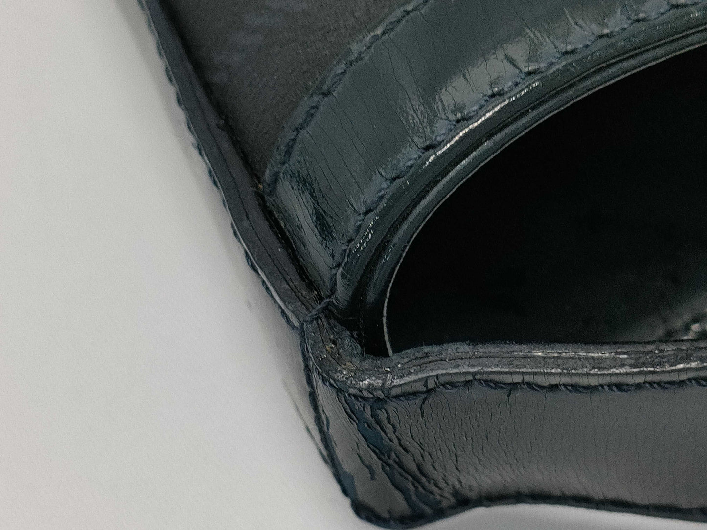 BURBERRY Check Shoulder Enamel Handbag