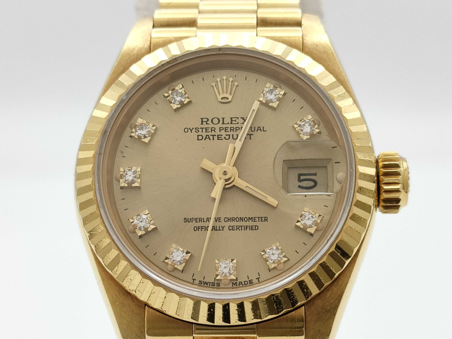 ROLEX 69178G R419303 Champagne Dial Women's Watch