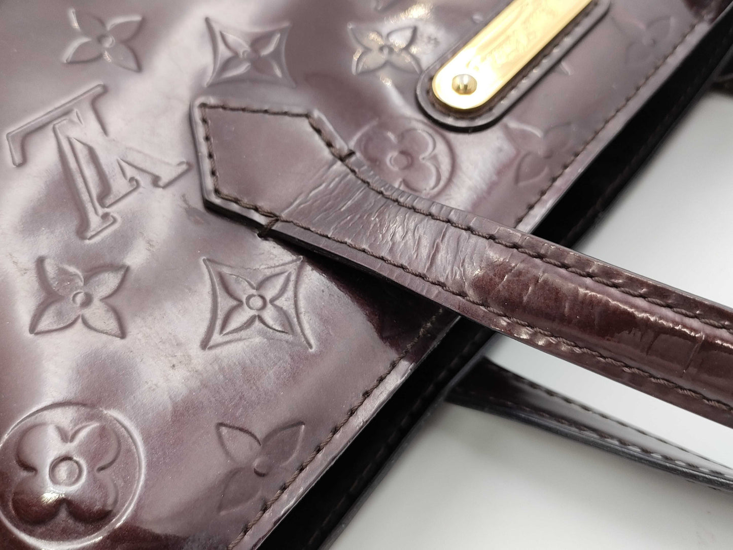 LOUIS VUITTON Vernis M93641 Wilshire PM Handbag