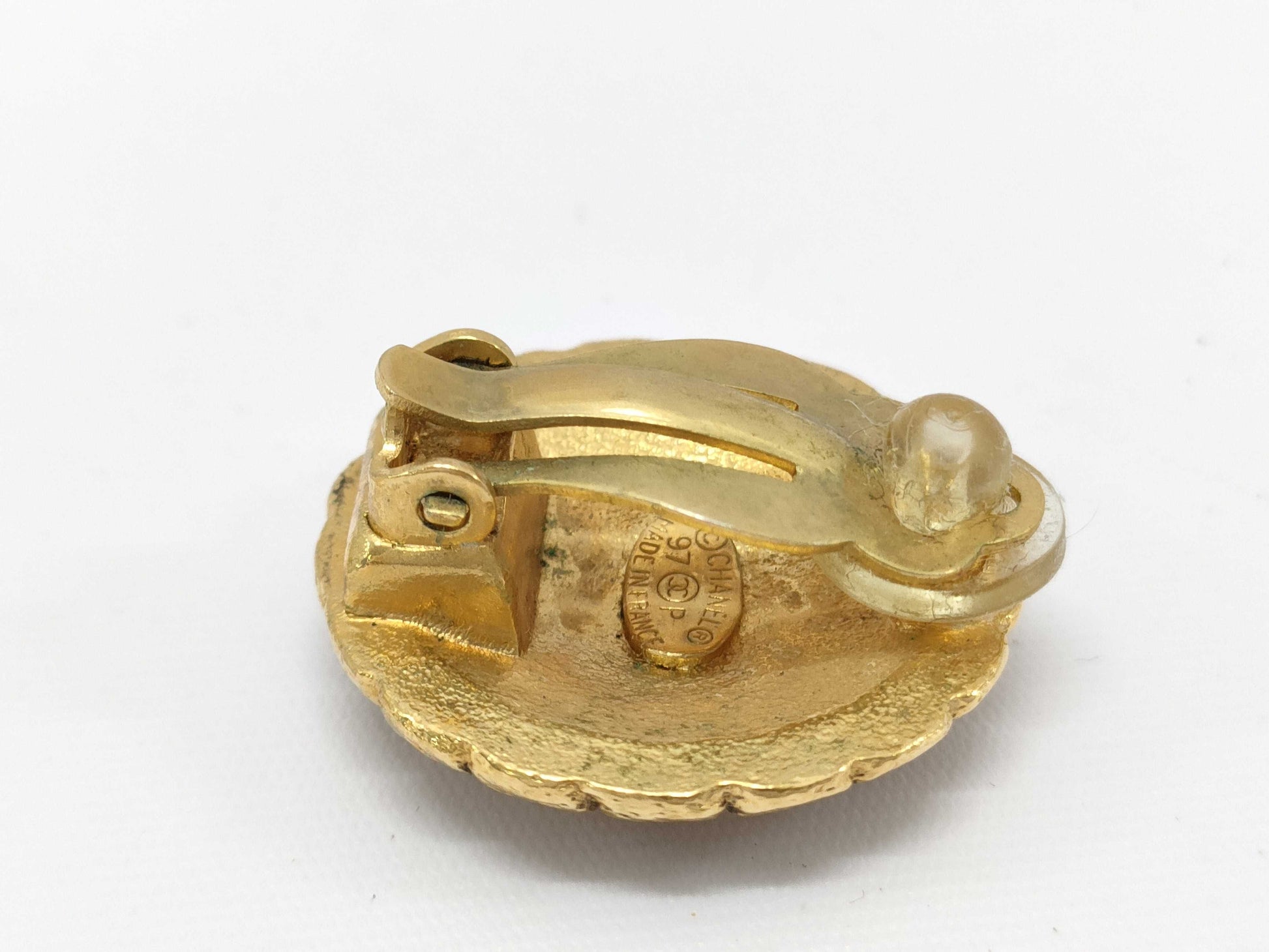 CHANEL Coco Mark Earrings Vintage Earrings