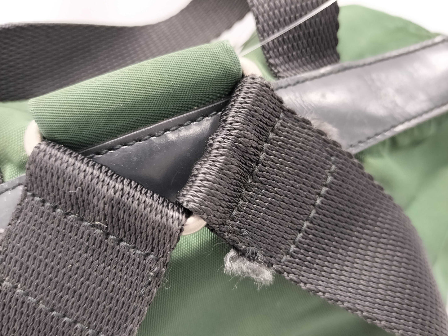 PRADA Nylon Backpack Green Backpack