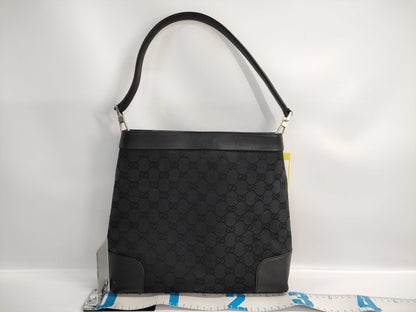 GUCCI GG Canvas x Leather Shoulder Bag 33900
