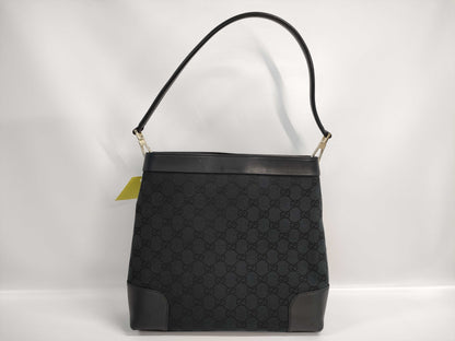 GUCCI GG Canvas x Leather Shoulder Bag 33900